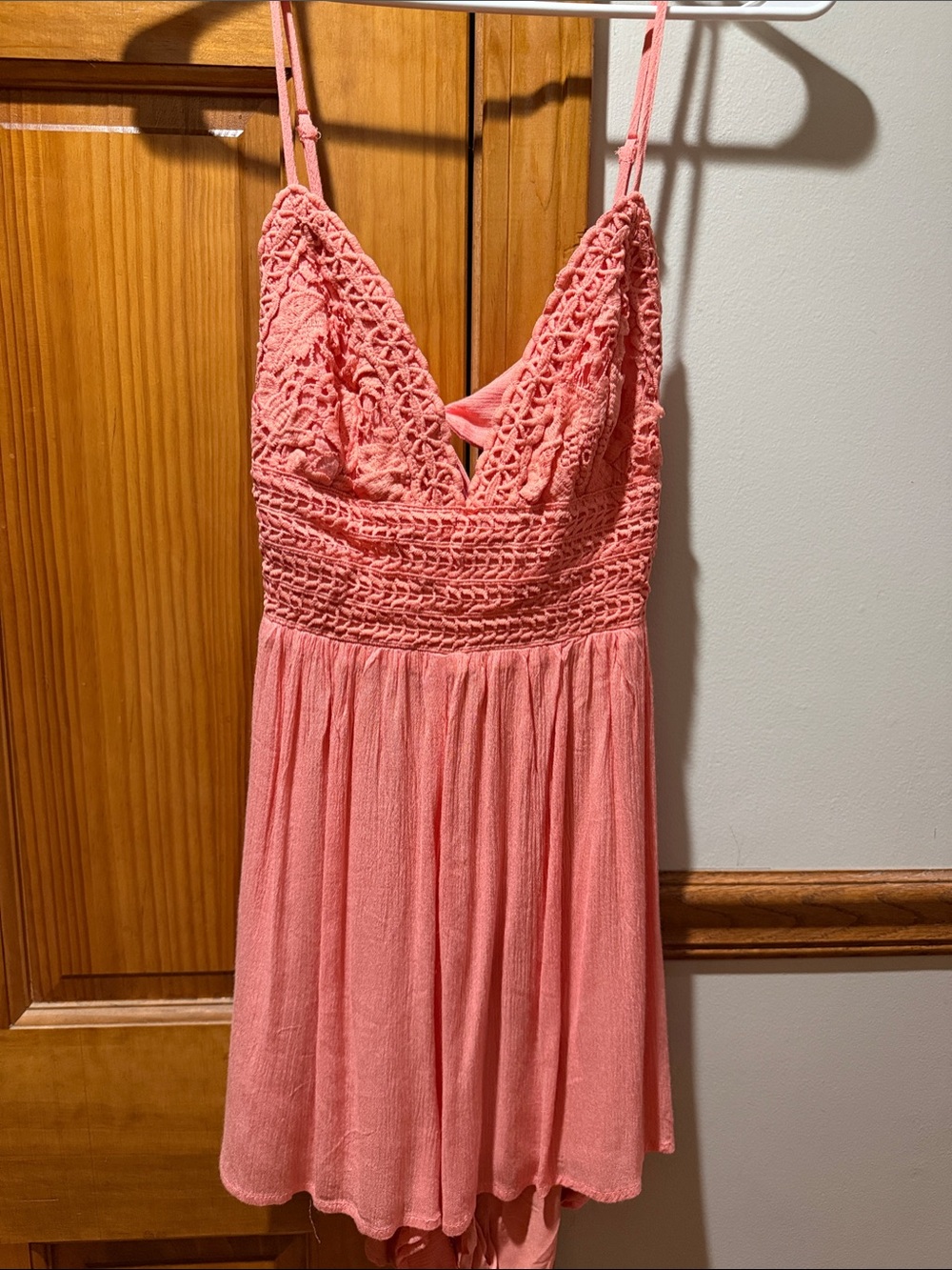 Illa illa open back crochet top romper